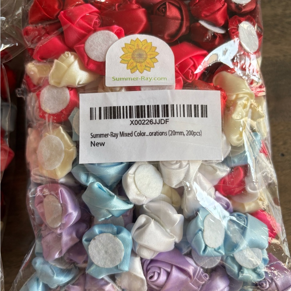 Colorful Ribbon Roses Craft Pack - Picture 3 of 5